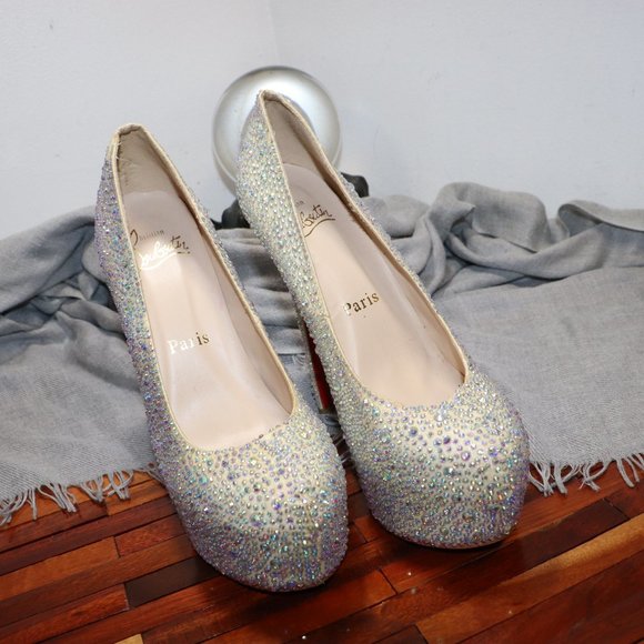 Christian Louboutin Daffodile Crystal Heels - Picture 2 of 14